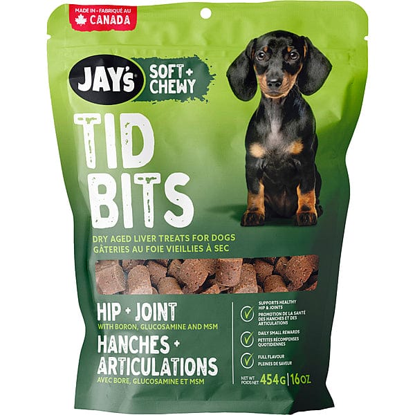 Kettle Craft Pet Products Jay's Soft + Chewy Tid Bits Hip & Joint Liver Dog Treats