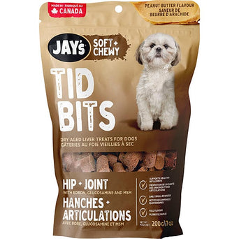 Kettle Craft Pet Products Jay's Soft + Chewy Tid Bits Hip & Joint Peanut Butter Dog Treats
