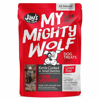 Kettle Craft Pet Products My Mighty Wolf Pork Sausage Recipe Dog Treats
