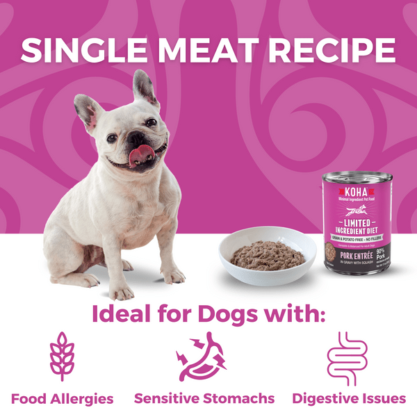 KOHA Pet KOHA LID Pork Entrée Canned Dog Food