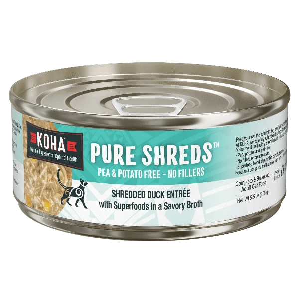 KOHA Pet KOHA Pure Shreds Shredded Duck Entree Canned Cat Food, 5.5oz