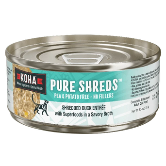 KOHA Pet KOHA Pure Shreds Shredded Duck Entree Canned Cat Food, 5.5oz
