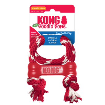 KONG KONG Goodie Bone with Rope Dog Toy