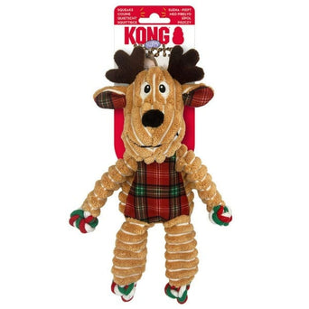 KONG KONG Holiday Floppy Knots Reindeer Small/Medium Dog Toy