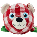 KONG KONG Holiday Low Stuff Flanimalz Bear Dog Toy