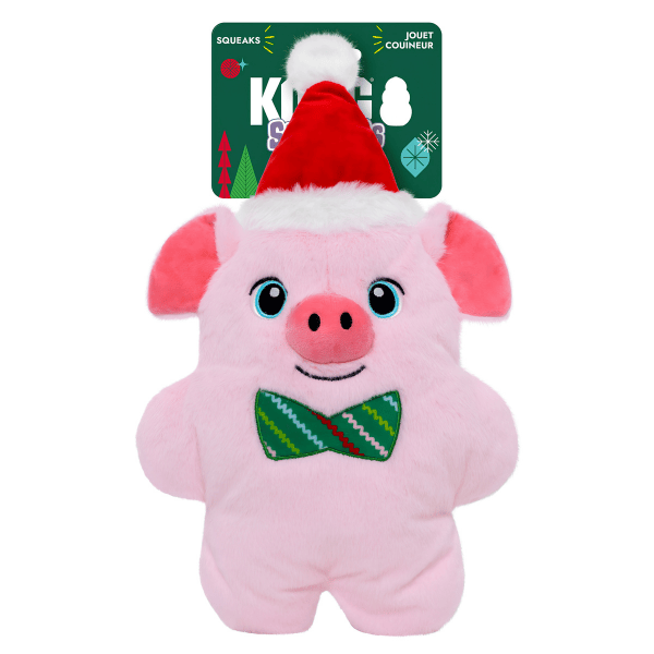 KONG KONG Holiday Snuzzles Pig Dog Toy