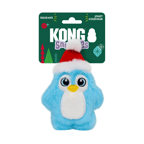 KONG KONG Holiday Snuzzles Santa Penguin Dog Toy