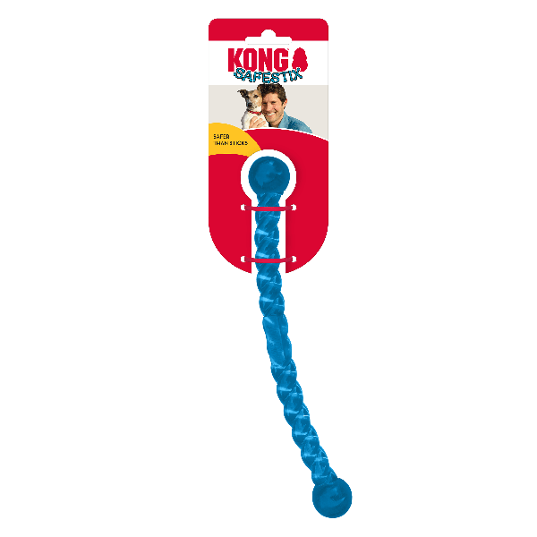 KONG Safestix Small Red Dog Toy – Durable Tug & Fetch Stick That Floats (12-inch, Small/Medium Dogs)