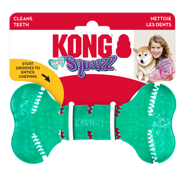 KONG KONG Squeezz Dental Bone Dog Toy