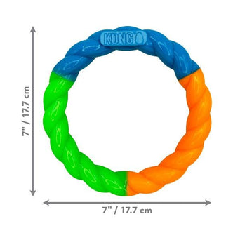 KONG KONG Twistz High-Viz Ring Dog Toy