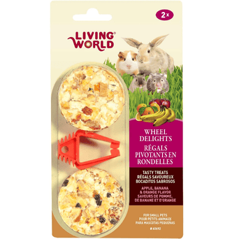 Living World Living World Apple, Banana & Orange Flavour Wheel Delights for Small Animals