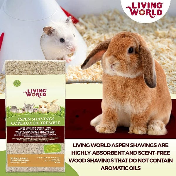 Living World Aspen Shavings for Small Animals – Petland Canada