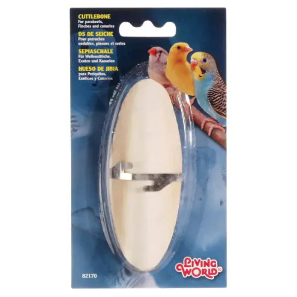 Living World Living World Cuttlebone with Holder for Birds