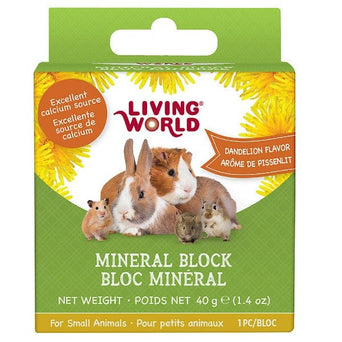 Living World Living World Dandelion Flavour Mineral Block for Small Animals