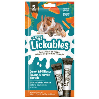 Living World Living World Lickables Small Animal Treat - Carrot & Dill