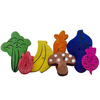 Living World Living World Nibblers Fruit/Veggie Mix Wood Chews for Small Animals