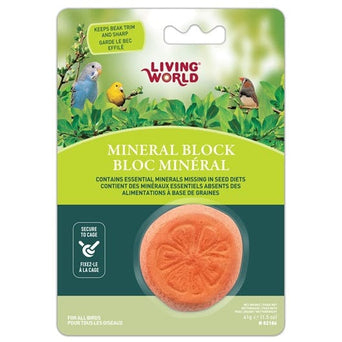 Living World Living World Orange-Shaped Mineral Block for Birds