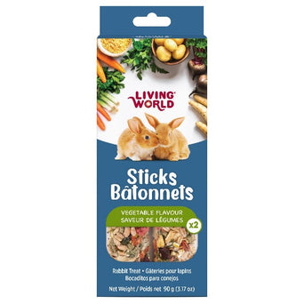 Living World Living World Rabbit Treat Sticks - Vegetable Flavour