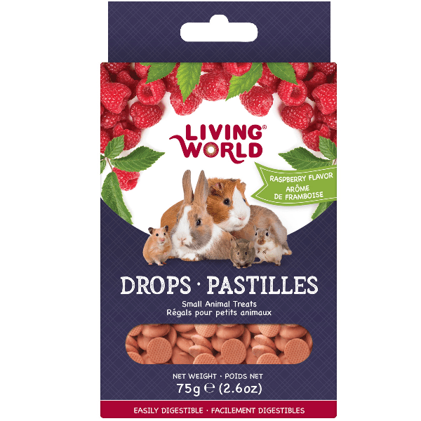 Living World Living World Raspberry Flavour Drops Small Animal Treats
