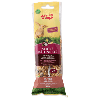 Living World Living World Vegetable Flavour Rabbit Treat Sticks