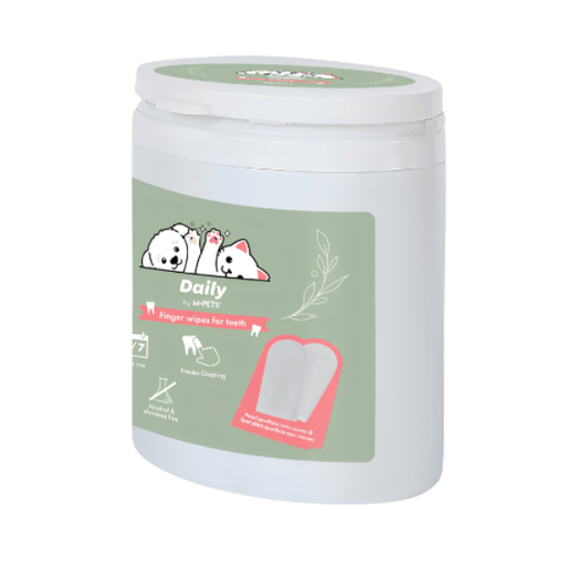 M-PETS Daily Double-sided Finger Wipes for Teeth