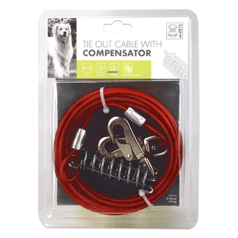 M-PETS M-PETS Dog Tie Out Cable with Compensator