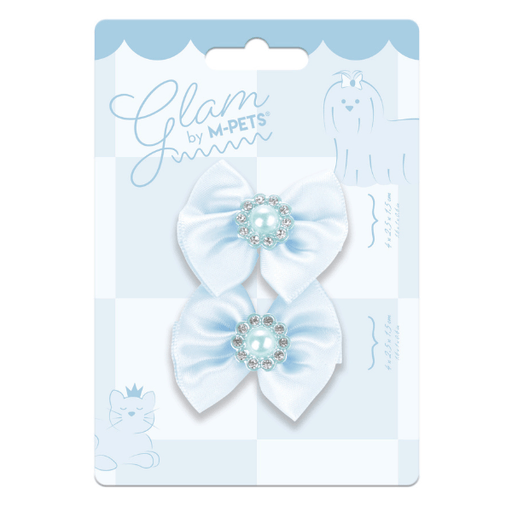 M-PETS GLAM Hair Accessories for Pets Rubber Band with Pearl
