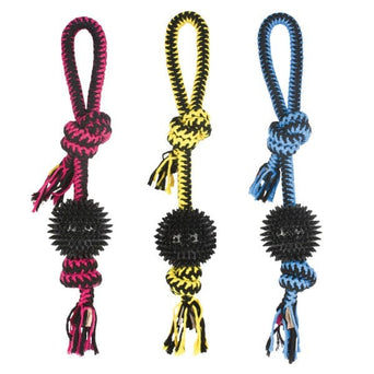 M-PETS M-PETS Twist Prickly Ball Rope