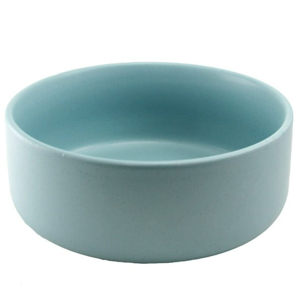 Ceramic Pet Bowl 53 oz Blue