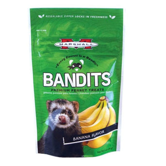 Marshall Pet Products Marshall Bandits Banana Flavour Premium Ferret Treats