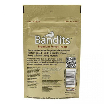 Marshall Pet Products Marshall Bandits Peanut Butter Flavour Premium Ferret Treats