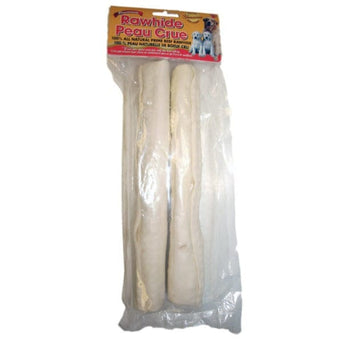 Masters Best Friend Premium White Rawhide Retriever Rolls Twin Pack