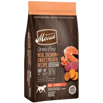 Merrick Merrick Grain Free Real Salmon + Sweet Potato Recipe Dry Dog Food, 22lb