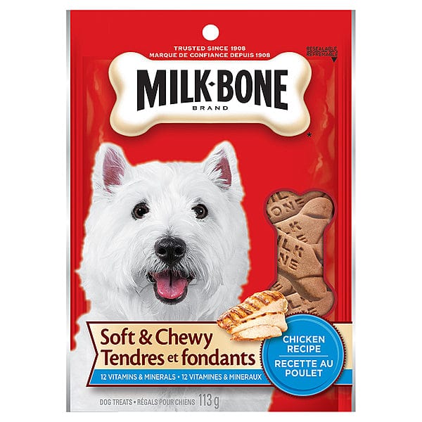 Milk-Bone Chicken Recipe Soft Chewy Dog Treats – Petland Canada