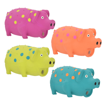 Multipet Multipet Globlets Mini Pig Latex Dog Toy
