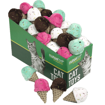 Multipet Multipet Ice Cream Cone Cat Toy Each