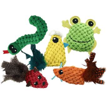 Multipet Multipet Knobby Knits Assorted Cat Toy