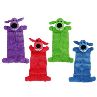 Multipet Multipet Loofa Dog Squeaker Mat Assorted Dog Toy