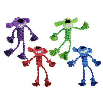 Multipet Multipet Rope Body Loofa Dog Toy
