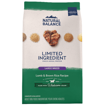 Natural Balance Natural Balance Limited Ingredient Lamb & Brown Rice Large Breed Recipe Dry Dog Food, 26lb