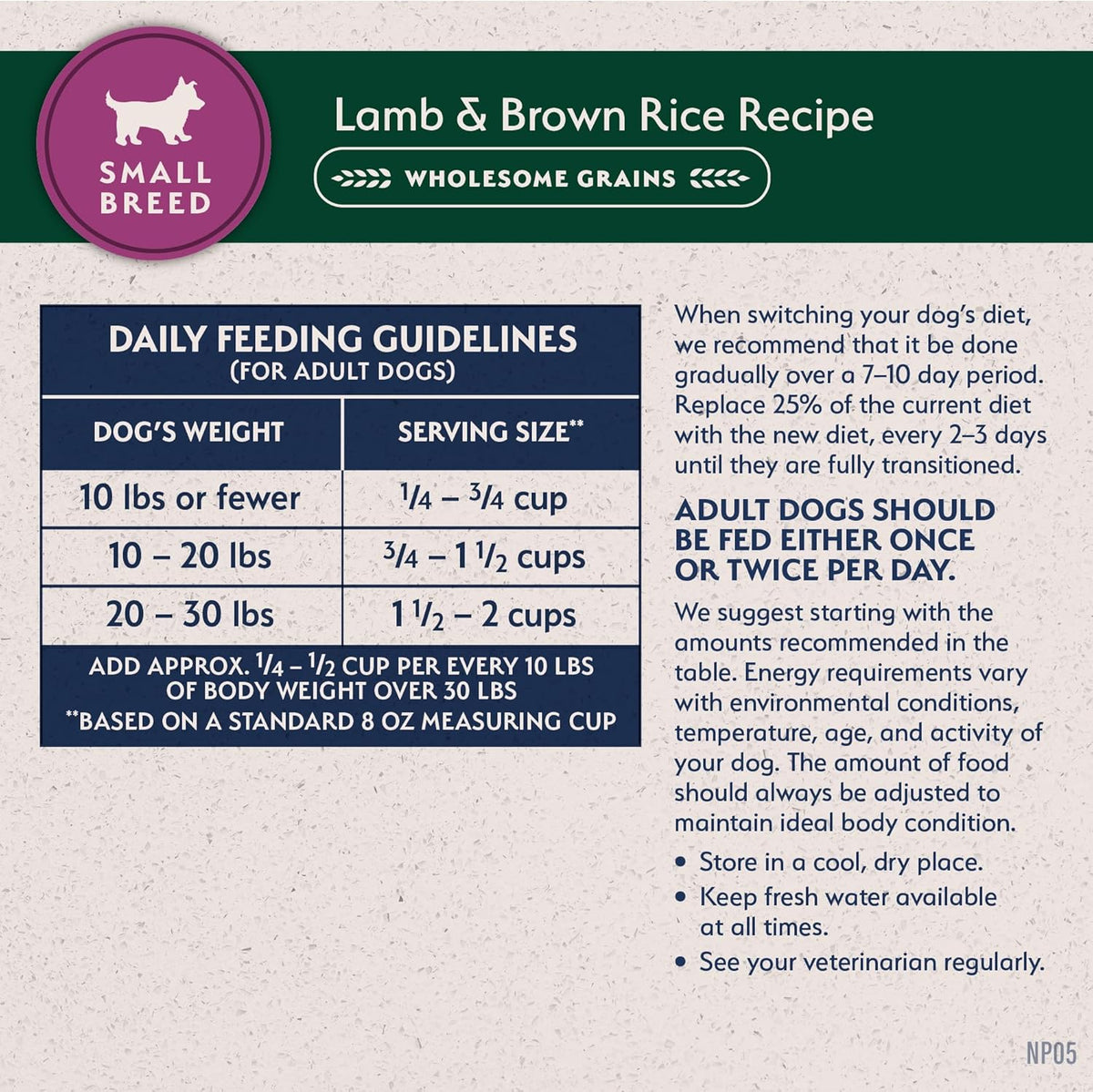 Natural Balance Natural Balance Limited Ingredient Lamb & Brown Rice Small Breed Recipe Dry Dog Food