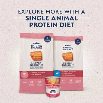 Natural Balance Natural Balance Limited Ingredient Salmon & Brown Rice Recipe Dry Dog Food, 24lb
