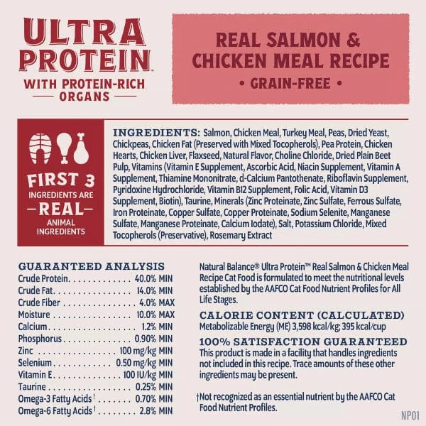 Natural Balance Natural Balance Original Ultra Protein Real Salmon & Chicken Meal Recipe Dry Cat Food