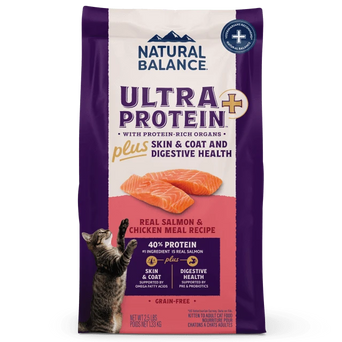 Natural Balance Natural Balance Original Ultra Protein+ Skin & Coat and Digestive Health, Real Salmon & Chicken Meal Recipe Dry Cat Food