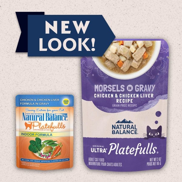 Natural Balance Natural Balance Platefulls Chicken & Chicken Liver Recipe Morsels in Gravy Cat Food Pouches