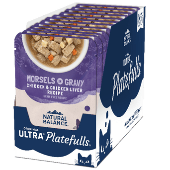 Natural Balance Natural Balance Platefulls Chicken & Chicken Liver Recipe Morsels in Gravy Cat Food Pouches