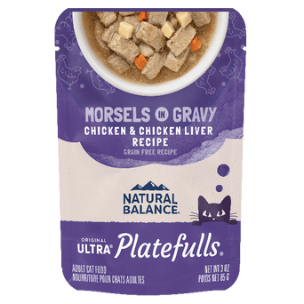 Natural Balance Natural Balance Platefulls Chicken & Chicken Liver Recipe Morsels in Gravy Cat Food Pouches