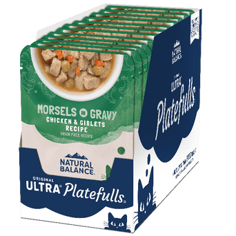 Natural Balance Natural Balance Platefulls Chicken & Giblets Recipe Morsels in Gravy Cat Food Pouches