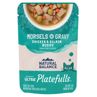 Natural Balance Natural Balance Platefulls Chicken & Salmon Recipe Morsels in Gravy Food Pouches