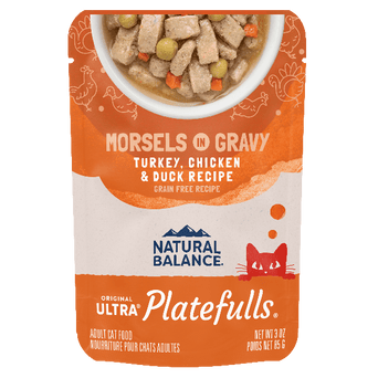 Natural Balance Natural Balance Platefulls Duck, Chicken, & Pumpkin Recipe Morsels in Gravy Cat Food Pouches